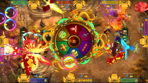 Ocean King 5 Omni Peacock Realm Funny Birds Monkey King Golden <span class=keywords><strong>Link</strong></span> Awaken Legend of Flying Horse 55 Inch Table Game Fishing - Product Image 2