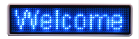 Placa de Identificación LED Electrónica Recargable y Programable con Nombre