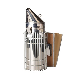 Ahumador de Acero Inoxidable Puntiagudo de Nuevo Estilo para Apicultura, Calidad de Exportación, 32 cm, Color Plateado, Ahuma sin Dañar a <span class=keywords><strong>las</strong></span> Abejas - Product Image 5