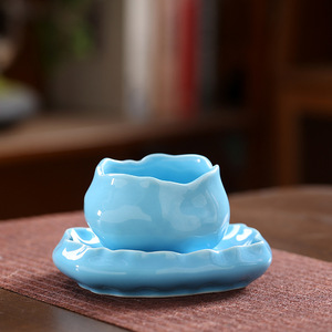 150ml High-Appearancy-Level <b>Ceramic</b> <b>Cup</b> Pink Master <b>Cup</b> Personal Tasting <b>Cup</b>, Gongfu Tea Set Single <b>Cup</b> Coffee <b>Cup</b> Saucer - Product Image 2