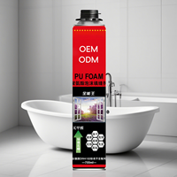 700ml mousse expansible porte fenêtre remplissage joint Pu pulvérisation mousse de montage extensible calfeutrage Pu mousse