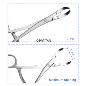 Pinzas <span class=keywords><strong>de</strong></span> reducción <span class=keywords><strong>de</strong></span> falanges dentadas <span class=keywords><strong>de</strong></span> acero inoxidable, pinzas <span class=keywords><strong>de</strong></span> sujeción <span class=keywords><strong>de</strong></span> huesos tipo garra <span class=keywords><strong>de</strong></span> cangrejo, instrumentos veterinarios <span class=keywords><strong>de</strong></span> ortopedia - Product Image 3