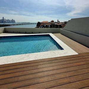 SHENGCHENG WPC Engineered Flooring Swimming Pool Wood Plastic Composite <b>Decking</b> Synthetique Board for Outdoor Terrace <b>Decking</b> - Product Image 2