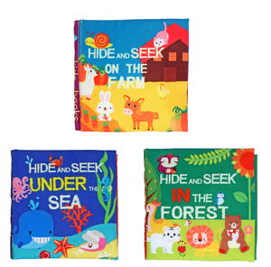 Bán Hot học tập đuôi sách cha-con tương tác giác ngộ kidsbooks giáo dục sớm bé vải mềm cuốn sách vải - Product Image 2