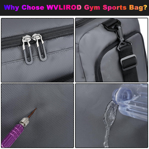 <span class=keywords><strong>Sac</strong></span> <span class=keywords><strong>de</strong></span> <span class=keywords><strong>sport</strong></span> léger et tendance, résistant à l'eau, avec fermeture éclair antivol, grande capacité, pliable, design <span class=keywords><strong>de</strong></span> voyage - Product Image 5