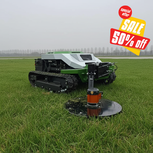 free shipping CE EPA 900mm crawler tracked remote mower 452cc engine grass cutter commercial slope garden machine - Product Image 2