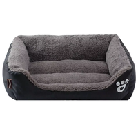 Tapis chauffant complet pour chats Panier de maison à motif solide Coussin pour chat Velours Maison Cave Nid Sac de couchage pour animaux de compagnie Matériau bois