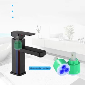Single Handle Bathroom Faucet Black Short Vanity Basin Sink Mixer <b>Deck</b> Stainless Steel Black Water Basin Faucet - Product Image 5