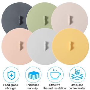 Couvercles de tasses en silicone durables, anti-poussière et hermétiques, pour vente en gros, cadeaux promotionnels d'entreprise - Product Image 4