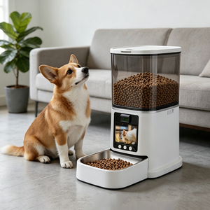 Distributeur automatique de croquettes pour animaux de compagnie, distributeur intelligent et robuste pour animaux de compagnie, dispositif d'alimentation pour chats et chiens d'intérieur - Product Image 1
