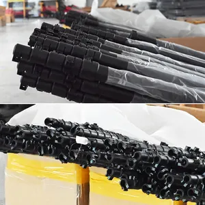 HOFI Pólos telescópicos de fibra de carbono para limpeza de calhas de janelas e painéis solares com escova de postes telescópicos por atacado 14 pés-70 pés