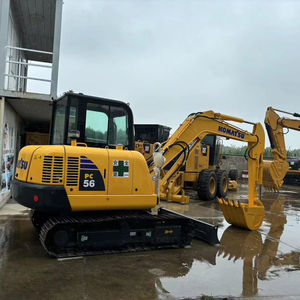 Komatsu รถขุด PC56-7มือสองพร้อมค้อนตีนตะขาบ - Product Image 1