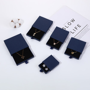 Wholesale Custom <b>Storage</b> <b>Paper</b> Drawer Slide <b>Box</b> for Necklace Ring Jewelry UV Coating Embossing for Gift Cardboard Packaging - Product Image 5