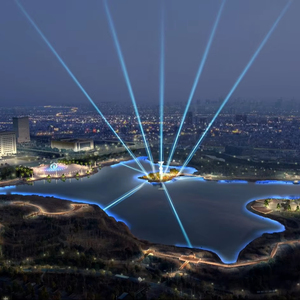 โครงการออกแบบไฟตกแต่งภูมิทัศน์สวนสาธารณะริมทะเลสาบในเมือง ไฟสวนกลางคืน ไฟตกแต่งภายนอกอาคาร บริการออกแบบครบวงจร - Product Image 1