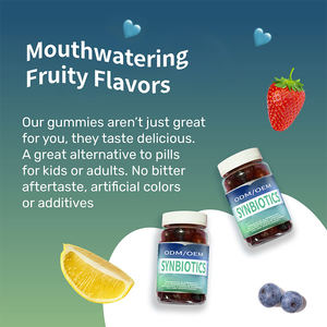 Suplemen serat makanan mendukung anak-anak & dewasa prebiotik dan suplemen Gummies serat probiotik - Product Image 2