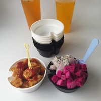 Steak Frit Poulet Hotpot Deli Bols De Nourriture Jetable Creative Boisson Gobelets À Emporter Sur Le Dessus Snack Plateaux Popcorn Tasse En Plastique