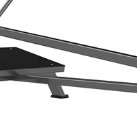 Appareil de musculation à charge libre T-Rower pour centre de fitness, Rameur incliné à levier