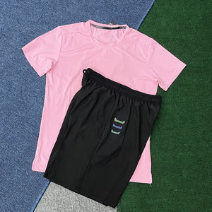 Top Quality Fitness Training & Running abbigliamento estivo da <span class=keywords><strong>uomo</strong></span> 2 pezzi Set leggero corto e t-shirt con tuta da jogging - Product Image 4