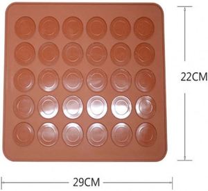 48 Hole Macarons <b>Silicone</b> Mat <b>Baking</b> Mold, <b>Silicone</b> Macaron Kit Pastry <b>Baking</b> Mat and Decorating Piping Pot with 4pcs Nozzles - Product Image 5