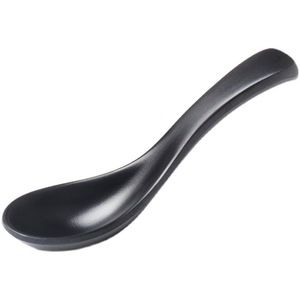 10-piece melamine <b>spoon</b> pack, black imitation porcelain, <b>small</b> <b>spoons</b> for spicy hot pot, plastic restaurant <b>spoons</b>, ramen and - Product Image 2