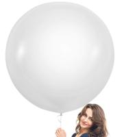Ballons géants en latex blanc mat de 36 pouces pour mariage, fête nuptiale, remise de diplôme, fiançailles, fête du thé, globos