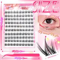 Faux cils synthétiques sans colle, style européen et américain, effet œil de chien, naturel, œil de dessin animé, grande capacité, pour l'exportation transfrontalière