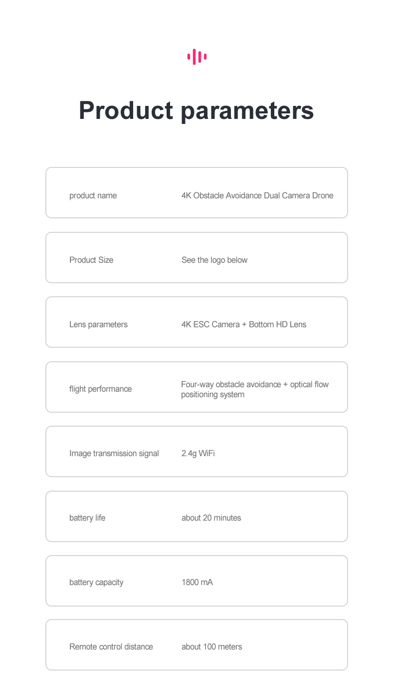 K7 Drone, four-way obstacle avoidance optical flow flight performance positioning system image transmission