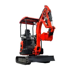 FREE SHIPPING Compact Mini Excavators 1 Ton Multifunctional Excavation For Sale