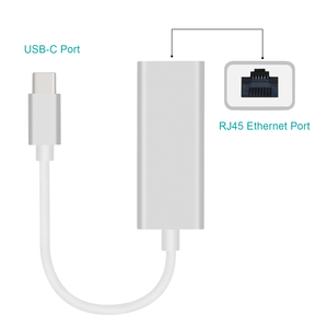 <strong>USB</strong> C <strong>Ethernet</strong> <strong>Adapter</strong> External Wired <strong>Network</strong> Card for MacBook Windows 7/8/10 Laptop <strong>USB</strong> Type-C <strong>Ethernet</strong> RJ45 <strong>Lan</strong> Stock - Product Image 2