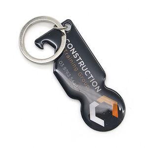 Porte-clés débloqueur de jetons de chariot de courses populaire en Allemagne, avec impression EURO et revêtement époxy - Product Image 4