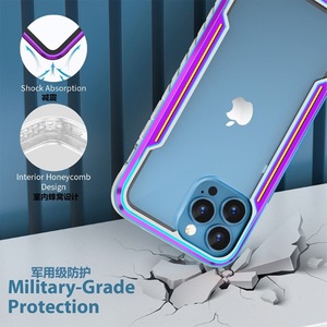 New Defender Lá Chắn Nhôm Điện Thoại Trường Hợp Bìa Đối Với <span class=keywords><strong>iPhone</strong></span> 15 Pro Max Chống Sốc Rõ Ràng Trường Hợp Điện Thoại Đối Với Samsung S24 Siêu 23 22 <span class=keywords><strong>21</strong></span> - Product Image 4