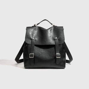 Casual Business Woman's <b>Large</b> Capacity <b>Leather</b> Rucksack Vintage Handheld Travel <b>Backpack</b> Tanjing - Product Image 2