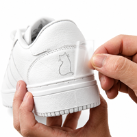 Autocollants en papier adhésif découpés en forme de cœur avec logo personnalisé pour chaussures, chapeaux, pantoufles, étiquettes en tissu, transfert à froid, cadeaux et artisanat