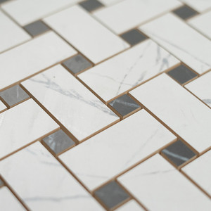 Piastrella a Mosaico Bianca Viena 30x30 Cm Rettificata Finitura Satinata Spessore 8,5 Mm - Product Image 5