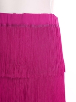 Pantalon de danse du ventre pour femme, à franges superposées et pompons, style harem, pour spectacle, costume de scène, en Spandex et Polyester, pour femme adulte