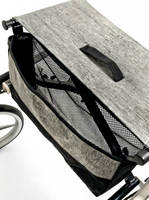 Déambulateur pliant à roues avant de 10 pouces, léger (5,5 kg), en aluminium, chariot de mobilité à 4 roues avec freins à boucle