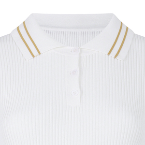 Elegante abito estivo Casual da donna con colletto a Polo da donna a manica corta svasata aderente abito a trapezio - Product Image 3