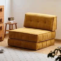 Canapé modulaire de salon moderne et luxueux, meubles sectionnels, canapé rectangulaire à un siège, en velours côtelé, compression, rembourrage, style décontracté, école