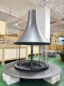 Moderno Freestanding camino a legna <span class=keywords><strong>eco</strong></span>-friendly resistente alle alte Temperature riscaldamento interno appeso soggiorno sala da pranzo - Product Image 5