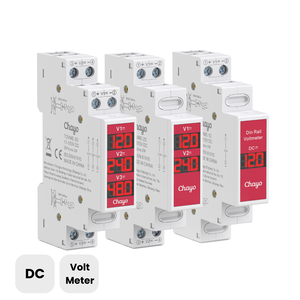 Voltmetro Digitale Modulare Mini per Guida DIN con Display LED, Misuratore di <span class=keywords><strong>Tensione</strong></span> Monofase da 11V-310V DC, <span class=keywords><strong>Rilevatore</strong></span> 1 Via Chayo - Product Image 6