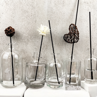 Bouteille en verre vide ronde pour diffuseur d'arômes 30ml 50ml 100ml 150ml, flacon de diffusion de parfum
