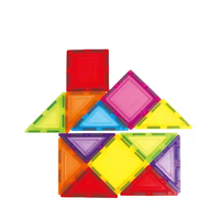 Set Blok Bangunan Edukatif Magnetik Mini 36pcs untuk Anak Usia 4-14 Tahun, Puzzle, Hadiah Ulang Tahun, Kotak Penyimpanan Plastik ABS, Aman