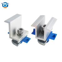 Accessoires de montage de panneaux solaires en aluminium haute résistance pour système de support solaire (clips centraux et latéraux)
