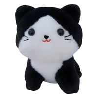 Porte-clés en peluche chaton mignon, breloque de sac, poupée de dessin animé, porte-clés chat porte-bonheur, jouet en peluche doux Kawaii