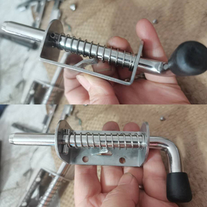重型304ss桶形螺栓弹簧插销配有螺钉滑动木制门锁 - Product Image 5