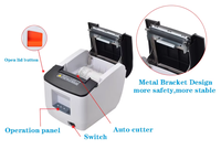 Impresora Térmica Inteligente de Recibos y Tickets de 80mm con Corte Automático JINGJIE N160L, Impresora de Facturas con Interfaz USB/LAN/Seriel de Alto Rendimiento