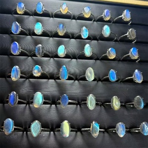 Anelli in Argento 925 di Alta Qualità con Kunzite, Anelli con Gemme, Gioielli in Quarzo Rosa, Artigianato in Cristallo Naturale, Regolabili, per Regalo Quotidiano - Product Image 3