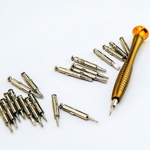 25 in 1 Leather Case Screwdriver Set for Mobile Phone Disassembly <b>Clock</b> Glasses Maintenance Tool Mini Screwdriver Set - Product Image 6