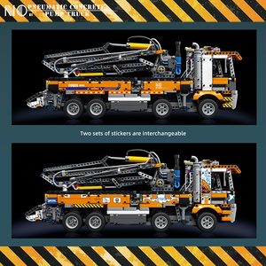 Khuôn Vua 19014S moc lắp ráp khí nén BƠM BÊ TÔNG xe tải câu đố xây dựng gạch ABS trẻ em giáo dục xe đồ chơi - Product Image 5