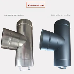 Poêle à bois pour foyer, <span class=keywords><strong>tuyau</strong></span> <span class=keywords><strong>de</strong></span> cheminée en acier inoxydable, nettoyage des cendres, foyer à trois voies, fabrication directe <span class=keywords><strong>de</strong></span> Ruilin - Product Image 2